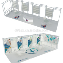 Detian Offer portable trade fair booth with 3d exhibition design for jewelry exhibit advertising